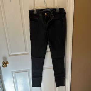 American eagle black skinny khaki